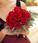Velvet Red Roses Nosegay