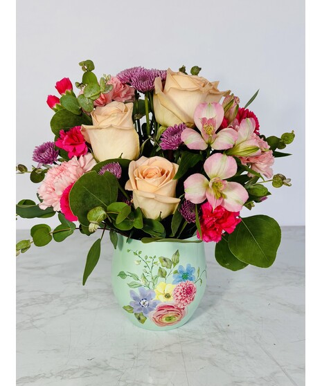 Watercolor Garden Bouquet