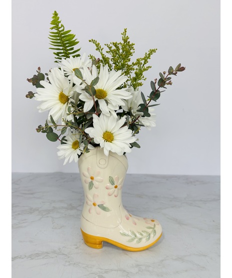Grace and Grit Cowgirl Boot Bouquet