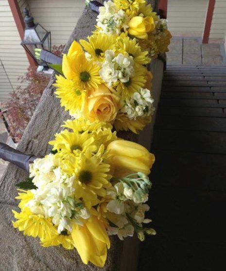 A Tulip and Stock Bridesmaid Bouquet