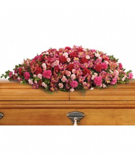 A Life Loved Casket Spray