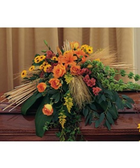 Autumn Faith Casket Spray