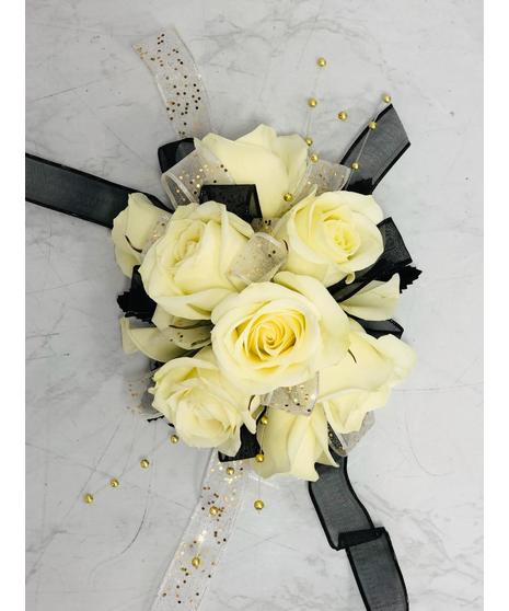 Black and Gold Wristlet