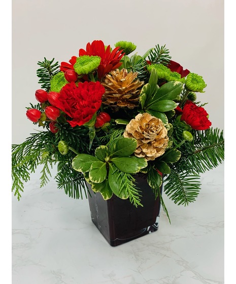 Christmas Wrap Bouquet, Dallas - Fort Worth (TX) Holiday Flowers