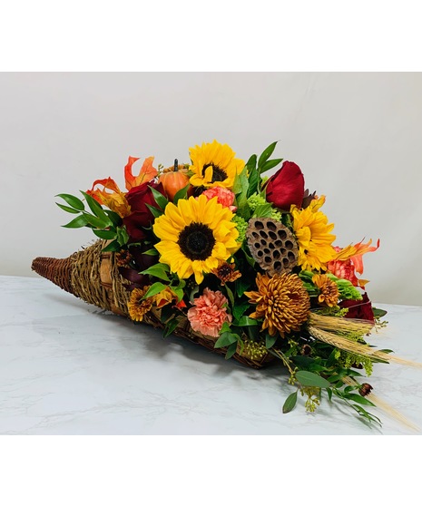 Fall Cornucopia Centerpiece