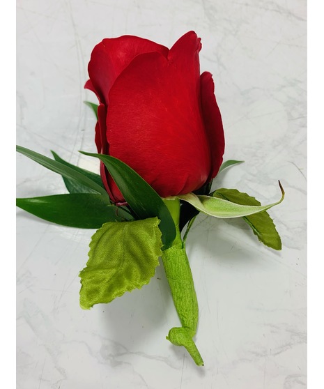 Red Rose Boutonniere