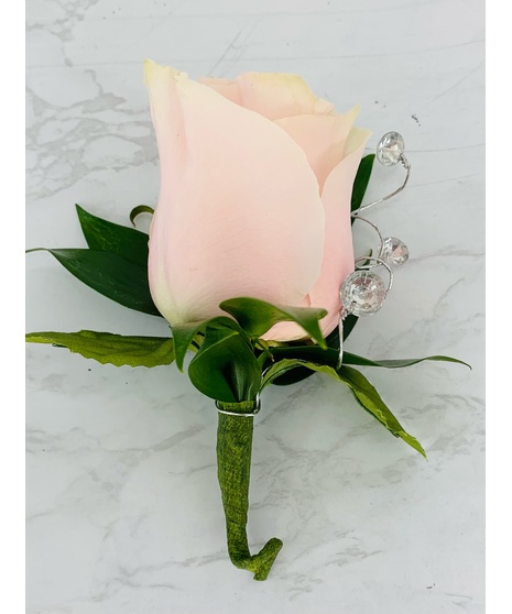 Pink Rose Boutonniere