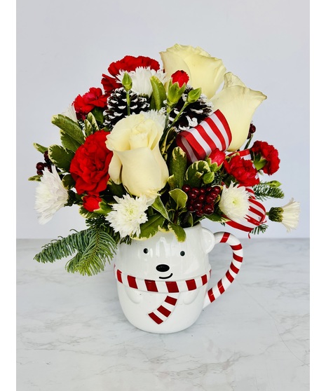 Send a Hug Cozy Cub Mug Bouquet