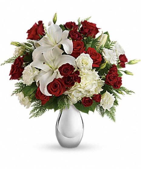 White Winter Artificial Holiday Arrangement