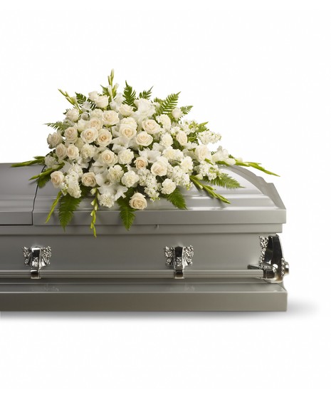 Silken Serenity Casket Spray